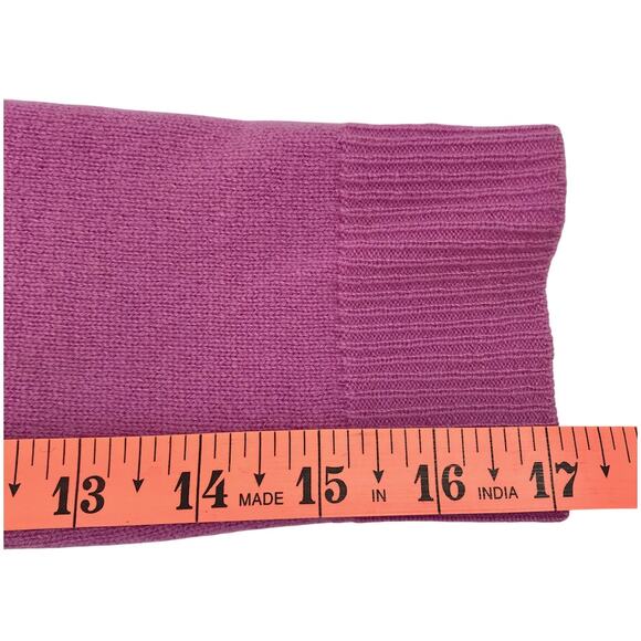 OATS CASHMERE By Debra Hayburn Open Front Long Cardigan Sz S Lilac Rate Luxury - Picture 10 of 10